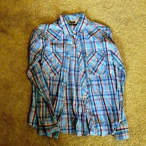 Salt Valley Western Shirt Men’s Pearl Long Sleeve Dress